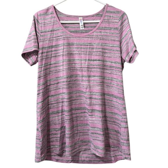 LuLaRoe T Shirt Size Medium Short Sleeve Stretch Casual Teacher Colorful City - Picture 1 of 9
